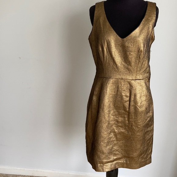 Cluny Gold Dress - Picture 2 of 16